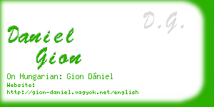 daniel gion business card